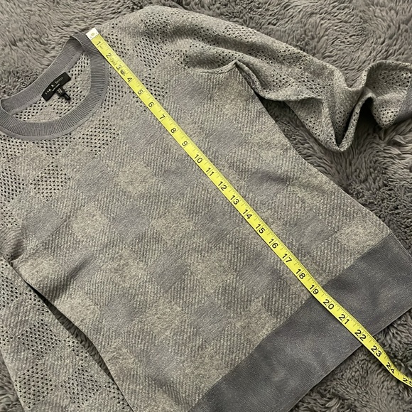 Rag & Bone Gray Plaid Charlotte Crew Sweater - Picture 10 of 12